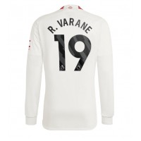 Camisa de Futebol Manchester United Raphael Varane #19 Equipamento Alternativo 2023-24 Manga Comprida